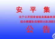 安平集團(tuán)關(guān)于公開(kāi)招錄省級(jí)直屬森林消防綜合救援隊(duì)伍朝陽(yáng)大隊(duì)消防員的公告